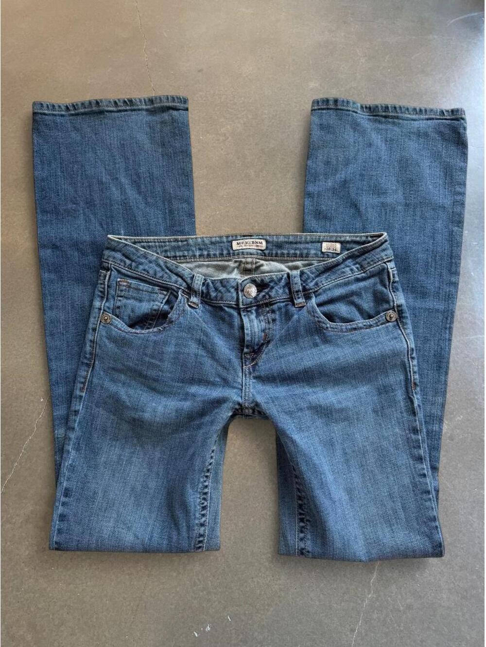 MEK Y2K low rise bootcut jeans